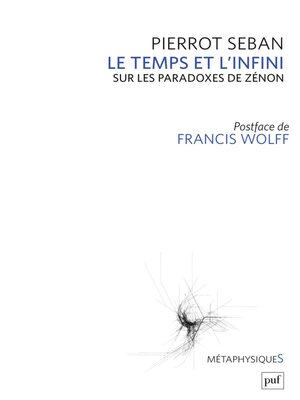 cover image of Le temps et l'infini